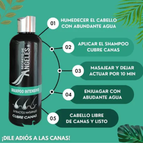 Shampoo Cubrecanas Secreto de angeles + 2 Obsequios - Imagen 6